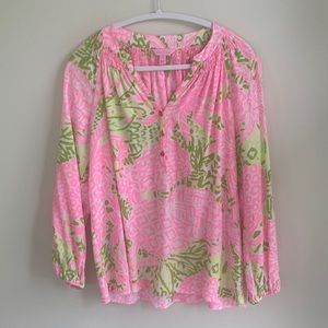 Lilly Pulitzer Elsa Silk Top